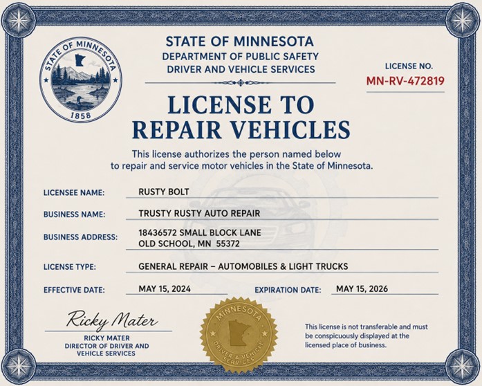 Is a License Required to Repair Vehicles?